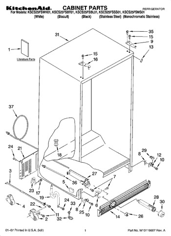 Diagram for KSCS25FSWH01