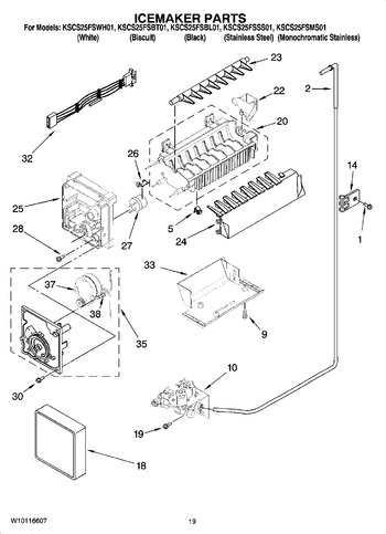 Diagram for KSCS25FSWH01