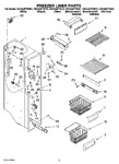 Diagram for 04 - Freezer Liner Parts