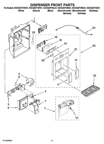 Diagram for KSCS25FVWH01