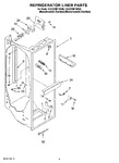 Diagram for 02 - Refrigerator Liner Parts