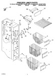 Diagram for 04 - Freezer Liner Parts