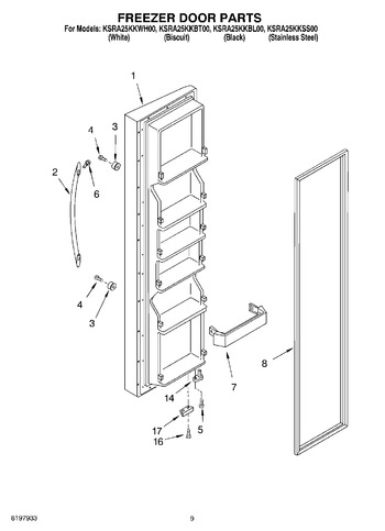 Diagram for KSRA25KKWH00