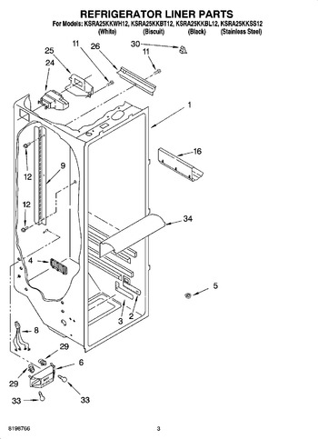 Diagram for KSRA25KKBL12