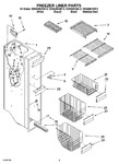 Diagram for 04 - Freezer Liner Parts