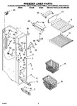 Diagram for 04 - Freezer Liner Parts