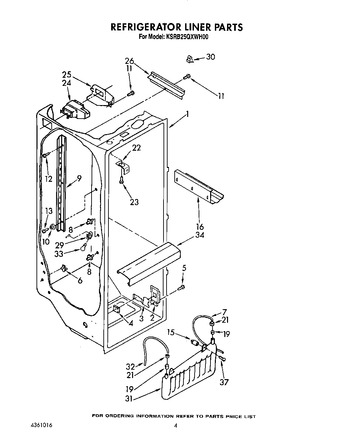 Diagram for KSRB25QXWH00