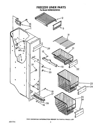 Diagram for KSRB25QXWH00