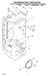 Diagram for 02 - Refrigerator Liner Parts