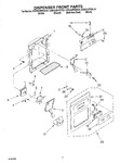 Diagram for 08 - Dispenser Front Parts