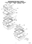 Diagram for 03 - Refrigerator Shelf Parts