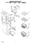 Diagram for 04 - Freezer Liner Parts