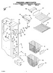 Diagram for 04 - Freezer Liner Parts