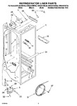 Diagram for 02 - Refrigerator Liner Parts