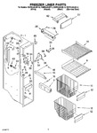 Diagram for 04 - Freezer Liner Parts