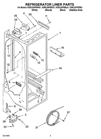 Diagram for KSRL25FRWH01