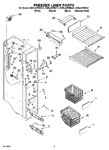 Diagram for 04 - Freezer Liner Parts