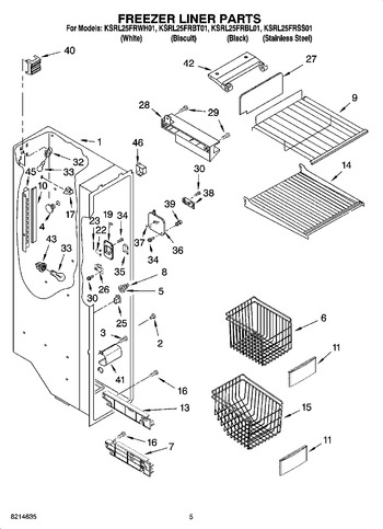 Diagram for KSRL25FRWH01