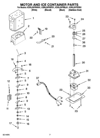 Diagram for KSRL25FRWH01