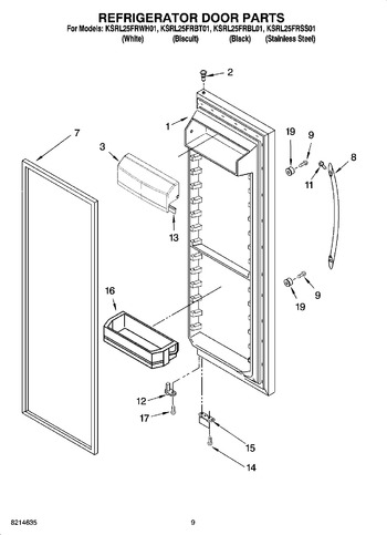 Diagram for KSRL25FRWH01