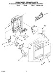 Diagram for 08 - Dispenser Front Parts