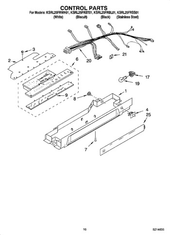 Diagram for KSRL25FRWH01