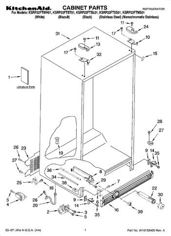 Diagram for KSRP22FTWH01