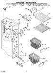 Diagram for 04 - Freezer Liner Parts