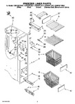 Diagram for 04 - Freezer Liner Parts