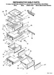 Diagram for 03 - Refrigerator Shelf Parts