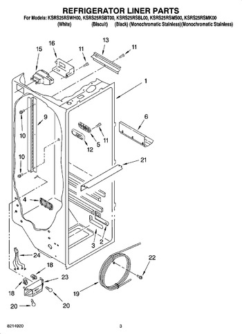 Diagram for KSRS25RSBL00