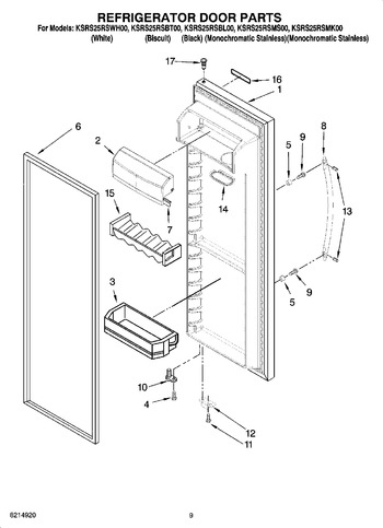 Diagram for KSRS25RSBT00