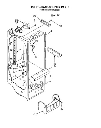 Diagram for KSRS27QAWH05