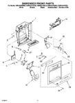 Diagram for 08 - Dispenser Front Parts