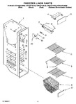 Diagram for 04 - Freezer Liner Parts