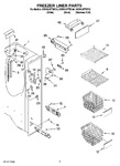 Diagram for 04 - Freezer Liner Parts