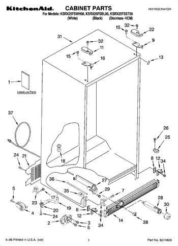 Diagram for KSRX25FSBL00