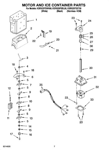 Diagram for KSRX25FSWH00