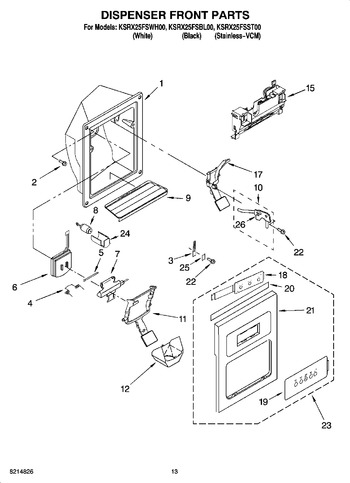 Diagram for KSRX25FSWH00