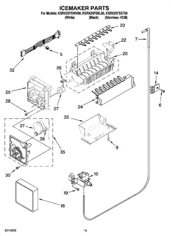 Diagram for KSRX25FSWH00