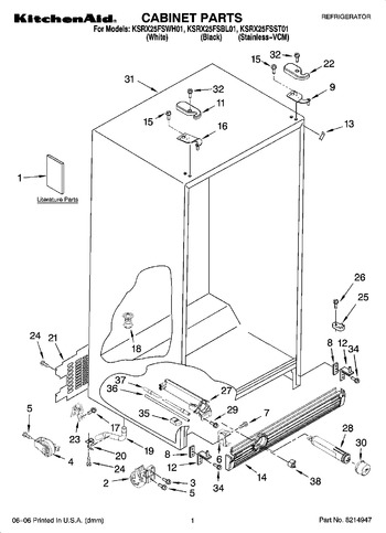 Diagram for KSRX25FSST01