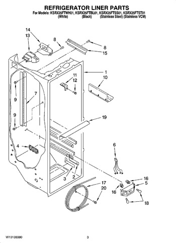 Diagram for KSRX25FTBL01