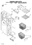 Diagram for 04 - Freezer Liner Parts