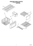 Diagram for 03 - Freezer Shelf Parts