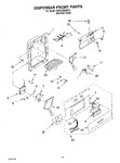 Diagram for 12 - Dispenser And Front Parts