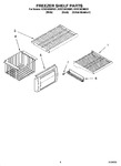 Diagram for 03 - Freezer Shelf Parts