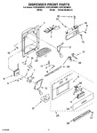 Diagram for 12 - Dispenser And Front Parts