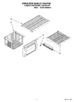 Diagram for 03 - Freezer Shelf Parts