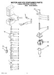 Diagram for 09 - Motor And Ice Container Parts