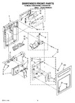 Diagram for 12 - Dispenser Front Parts